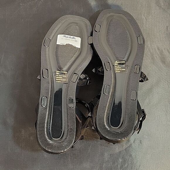 BRAND NEW STEVEN NEW YORK OPEN STUDDED DETAILS ANKLE STRAP WITH BUCKLE SANDAL - Picture 10 of 13